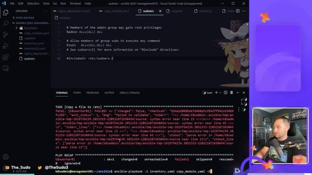 Ansible Lessons Ep #2 | How To Copy Files With Ansible | The Copy Module, host_vars, and group_vars смотреть онлайн