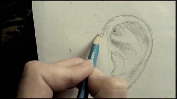 How to draw ear / как нарисовать ухо