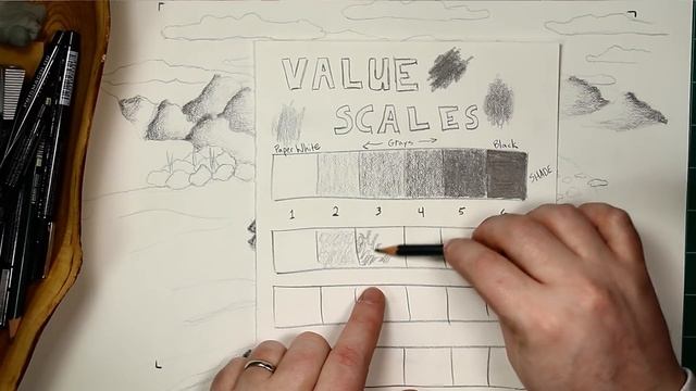 Understanding Value (Light and Dark) and Drawing Value Scales - Weekly Art Lessons Vol. 03 смотреть онлайн