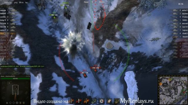 WOT: Заполярье - СУ-14 - 7 фрагов - Воин, смотреть онлайн