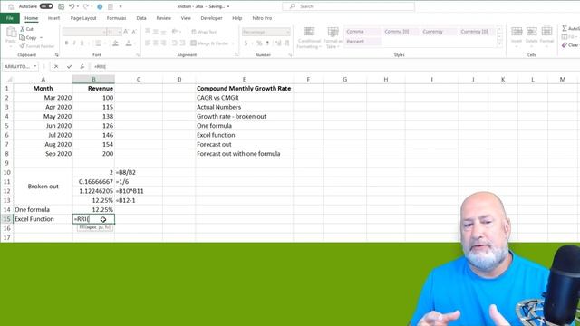 Calculate the Compound Monthly Growth Rate (CMGR) in Excel смотреть онлайн