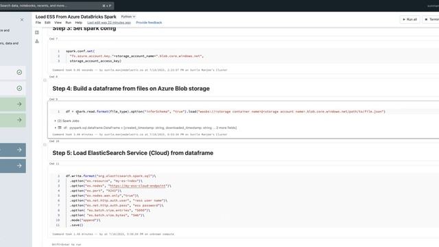 Loading Data from Azure Blob Storage to Elasticsearch Using Azure Databricks смотреть онлайн