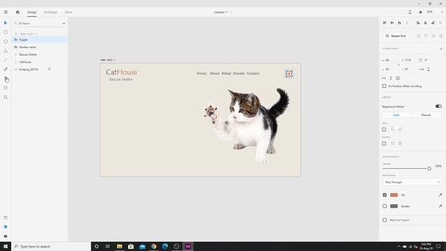How To Design A Simple Website In Adobe Xd .