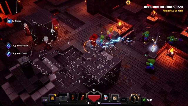 Fiery Forge Minecraft Dungeons Fast Walkthrough смотреть онлайн