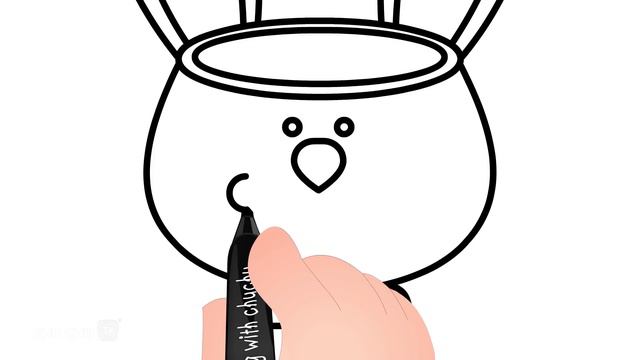 How to Draw a Easter Bunny Basket?-Drawing with ChuChu -ChuChu TV Drawing for Kids Easy Step by Ste смотреть онлайн