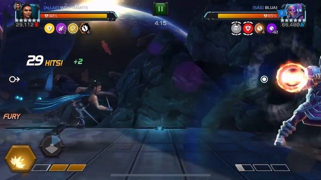 MCoC Valkyrie vs Galan on node 44 (hazard shift, stun immunity) смотреть онлайн