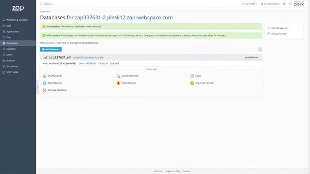 How to create a DATABASE for your ZAP WEBSPACE! | 2023 смотреть онлайн