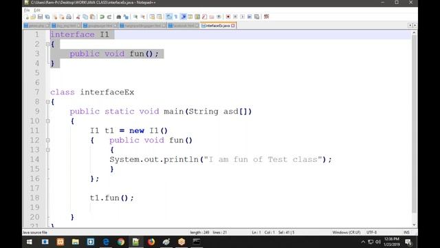 Java Interface,lambda expression,default and static interface смотреть онлайн