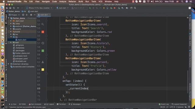 Flutter: Bottom Navigation Bar смотреть онлайн