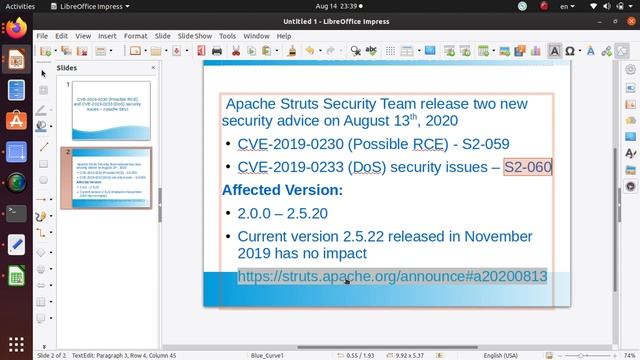 CVE 2019 0230 Possible RCE and CVE 2019 0233 DoS security issues – Apache Strut - Upgrade to 2.5.22 смотреть онлайн