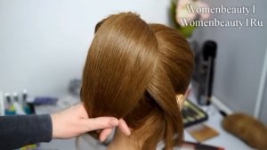 Прическа для средних волос: Бабетта.