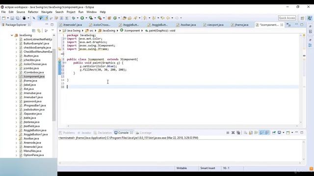 Java JComponent || JComponent in Java смотреть онлайн