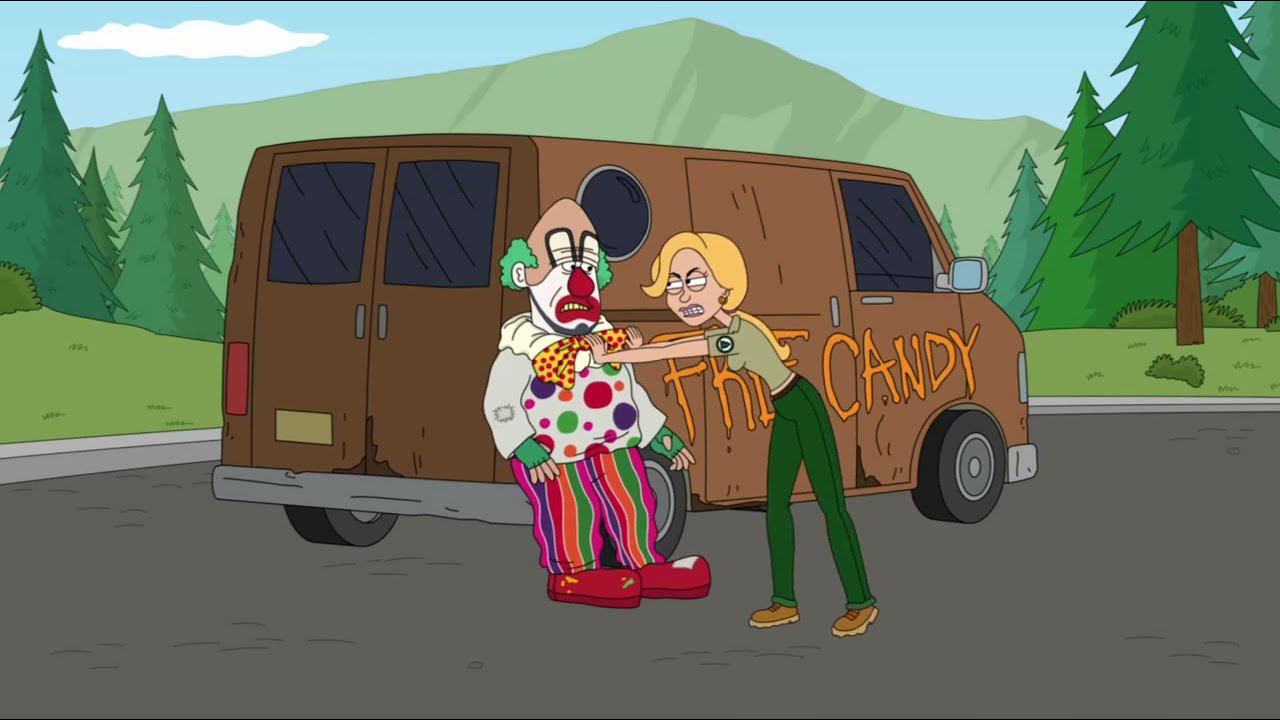 прикол с клоуном бриклберри (Brickleberry s01e02) смотреть онлайн