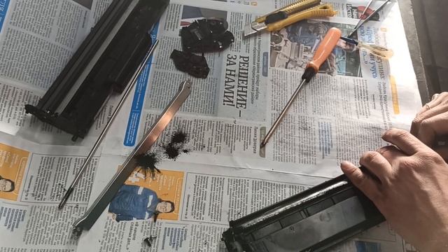 Заправка, полная разборка картриджа Samsung MLT-D101S от принтера Samsung ML-2160 смотреть онлайн