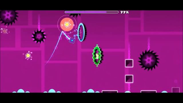 Прохождение всех уровней в Geometry Dash 1-21 all levels and COINS смотреть онлайн
