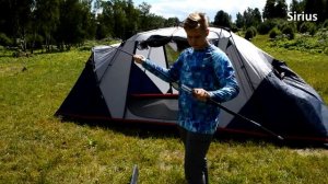Палатка кемпинговая 6-местная "FHM" Sirius 6 (полуавтоматический каркас)
