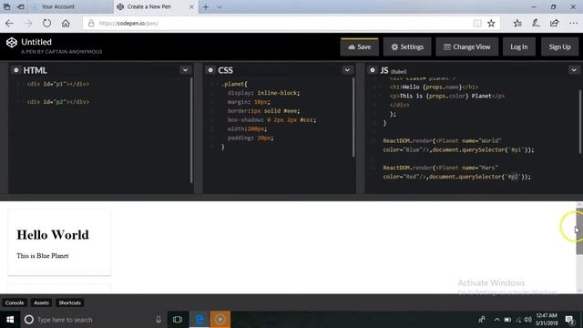 React Hello World Programming Tutorial - Part2 смотреть онлайн