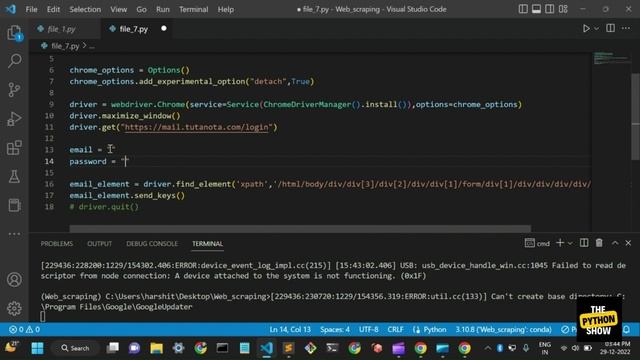 14. Automate the Login Page through selenium -Python смотреть онлайн