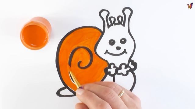 Как нарисовать УЛИТКУ / мультик раскраска УЛИТКА для детей / Раскраски малышам смотреть онлайн