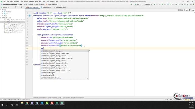 Android Development Tutorial - Pulse Count Down смотреть онлайн