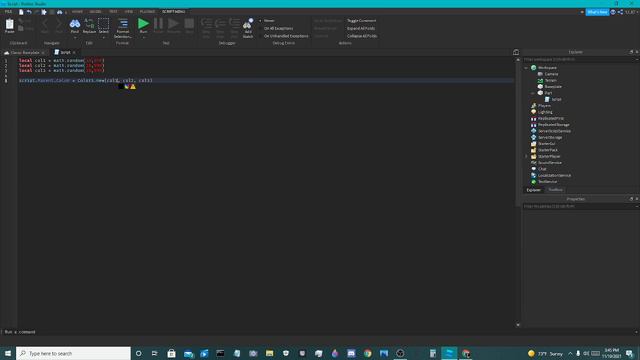 How to make a part with a random color in Roblox studio *Trash mic* смотреть онлайн