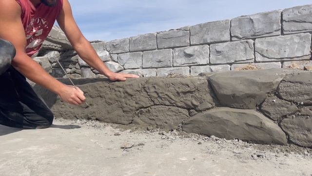 Бордюр для дорожек из арт бетона. Border for paths смотреть онлайн