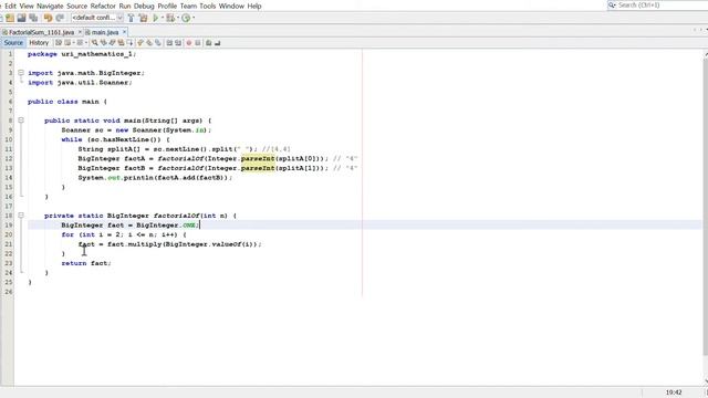 valueOf method of BIgInteger Java смотреть онлайн
