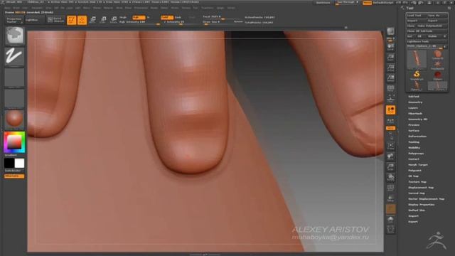 ZBrush. Процесс создания фигуры ребенка смотреть онлайн