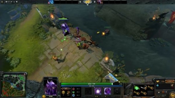 Only mid 1 на 1 DOTA 2 [Bane vs Leshrac]