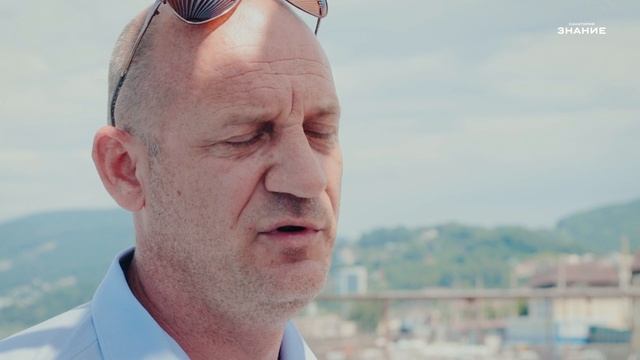 Как устроен пляж в Сочи. Пляж санатория "Знание". смотреть онлайн