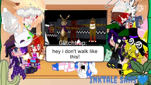 Afton Family react to fnaf funny videos//part 1 // смотреть онлайн