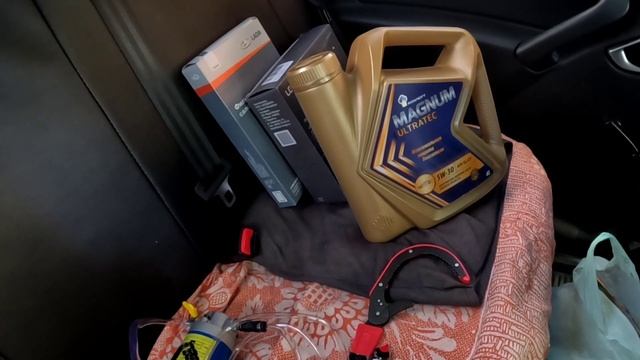 Замена масла через щуп, ТО-1 на Lada Granta 2021 90 л.с. 11182 смотреть онлайн