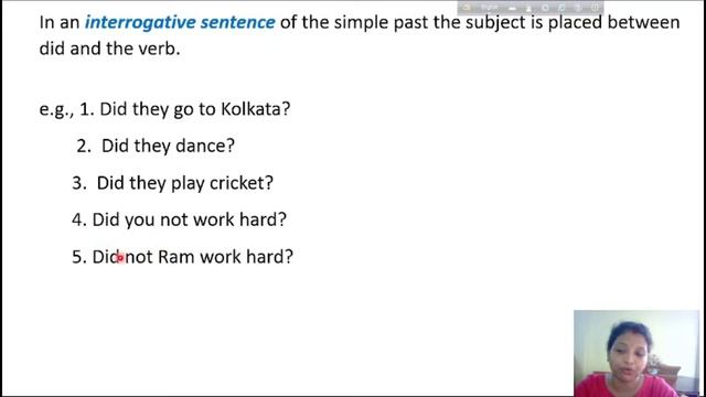 Tense-5 | Simple Past Tense & Exercise | Tushi Mandal Datta | English Mentor смотреть онлайн