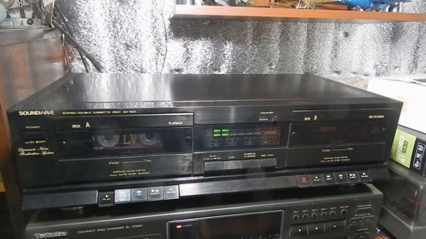 двухкассетная дека SOUNDWAVE DD 900#быстрый обзор#double cassette deck# винтаж