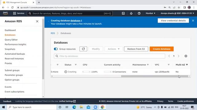 #15:AWS RDS MySQL Database Setup | AWS RDS Tutorial | AWS Certified Cloud Practitioner - Full Cours смотреть онлайн