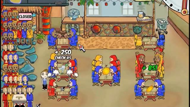 Diner Dash Level 2-10 смотреть онлайн