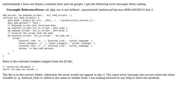 Wordpress: Issue with wp_localize_script смотреть онлайн