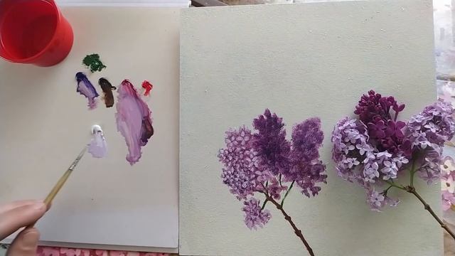 Как рисовать сирень|4 простых быстрых и лёгких способов нарисовать сирень маслом смотреть онлайн