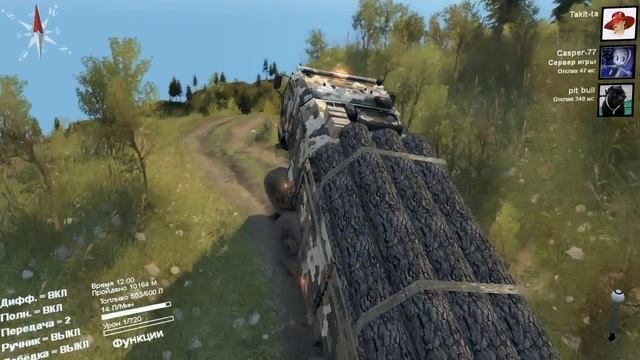 Стрим Spintires - карта Рудица (камера 2)