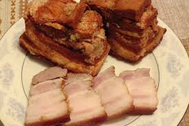 Как приготовить сало в луковой шелухе.