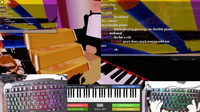 Kimetsu no yaiba - GURENGE | Roblox piano QWERTY by MrBeeCoolYT ft @Ph1l5774 | Roblox Talent Show смотреть онлайн