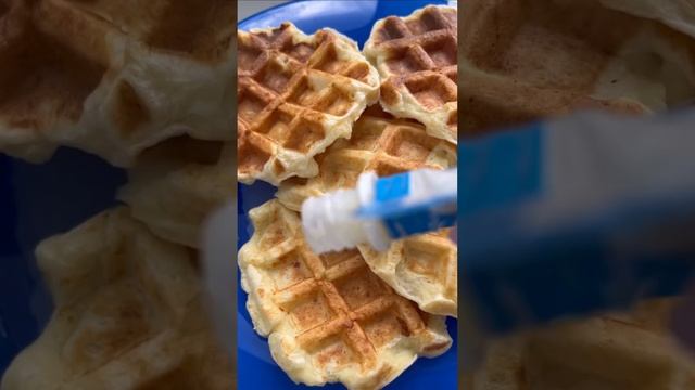 Невероятно вкусные венские вафли за 5 минут!? #венскиевафли #вафлирецепт #еда #пп #завтрак