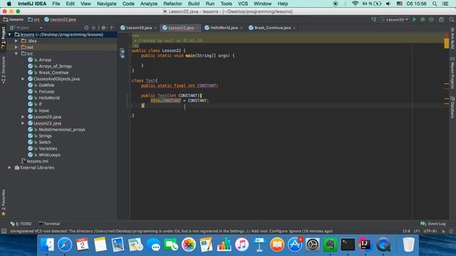 Java для начинающих. Урок 22: Ключевое слово final. смотреть онлайн