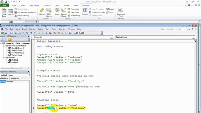 Excel VBA Lecture 2 (Part 1) смотреть онлайн