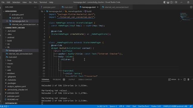 Flutter Tutorial - Check Internet Connection in Flutter смотреть онлайн