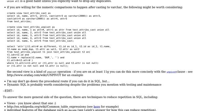 Alternatives to concatenating strings or going procedural to prevent SQL query code repetition? смотреть онлайн