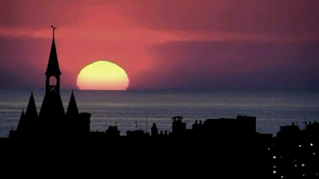 Sunset In The City  Free Stock Video Footage Full HD1080p(закат в городе)