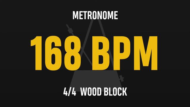 168 BPM 4/4 - Best Metronome (Sound : Wood block) смотреть онлайн