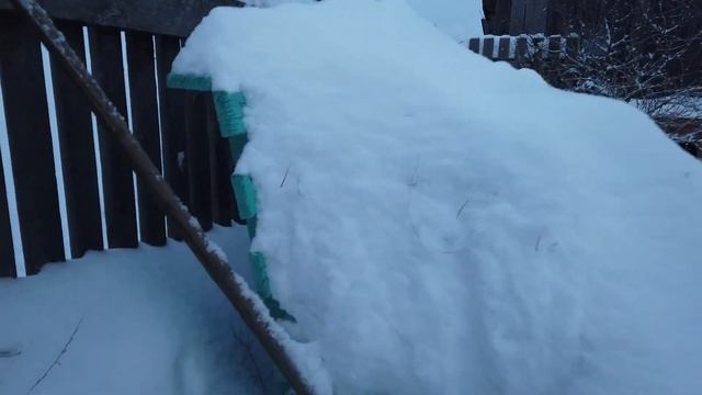 Жизнь в деревне . Зимнее заснеженное утро. смотреть онлайн