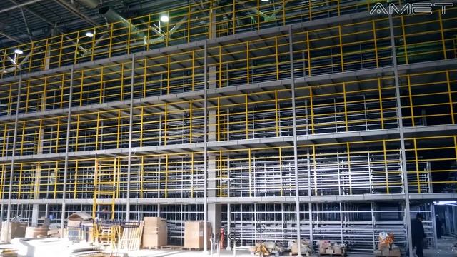 Компания АМЕТ. Стеллажи и мезонинные системы для склада. смотреть онлайн